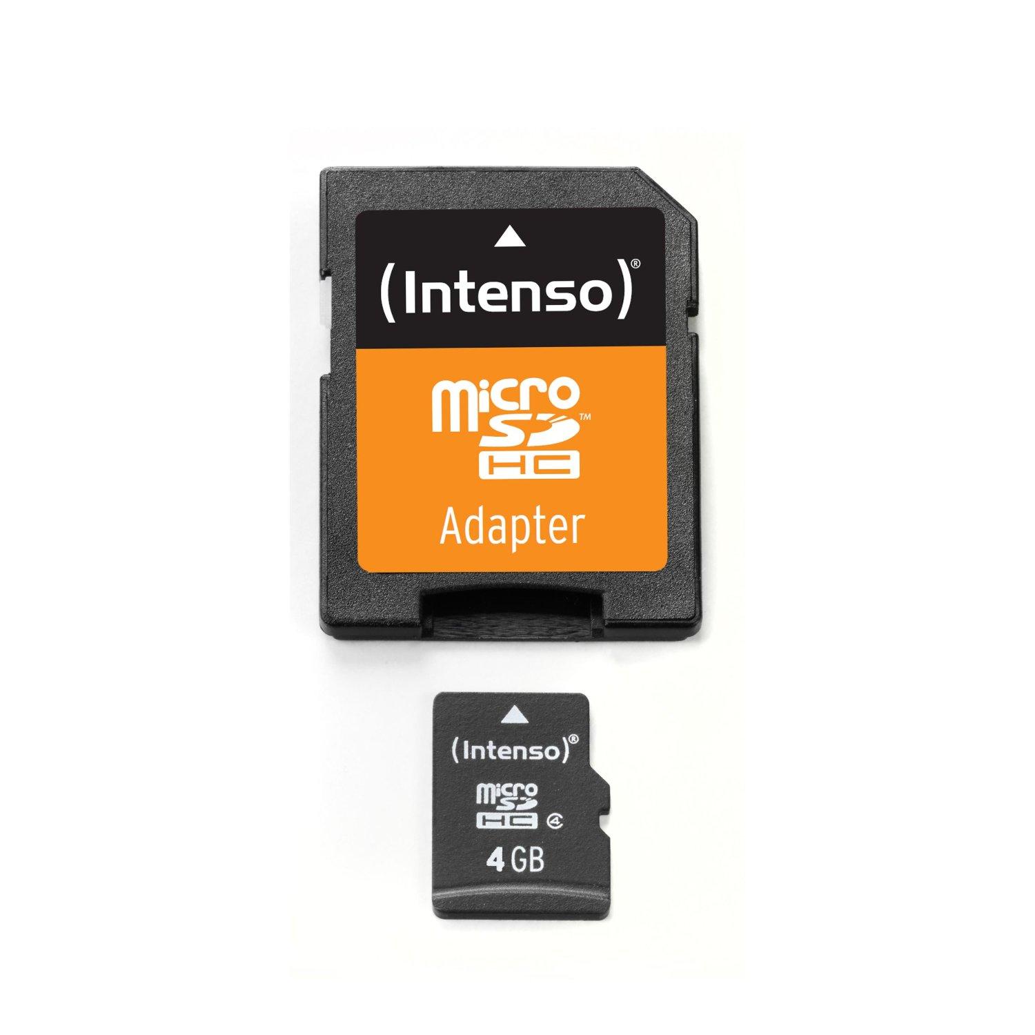 Atminties kortelė Karta Intenso Micro SDHC 4 GB Class 4 (3403450)