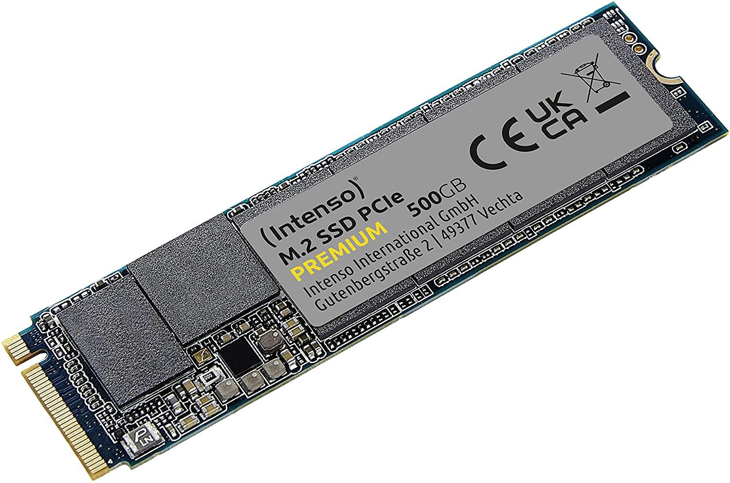 Intenso Premium 500 GB, SSD - PCIe 3.0 x4, NVMe 1.3, M.2 2280