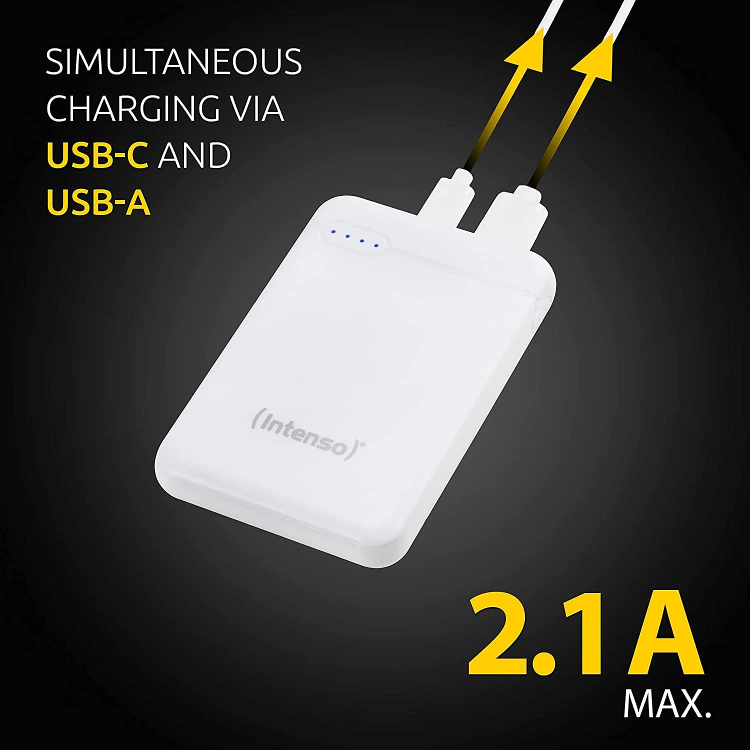 POWER BANK USB 5000MAH Baltas 7313522 INTENSO