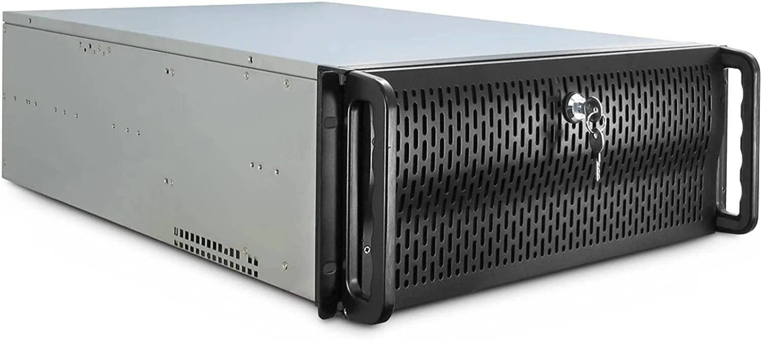 ITL Inter-Tech IPC 4U-4129L Stovas Metalinis, Sidabras