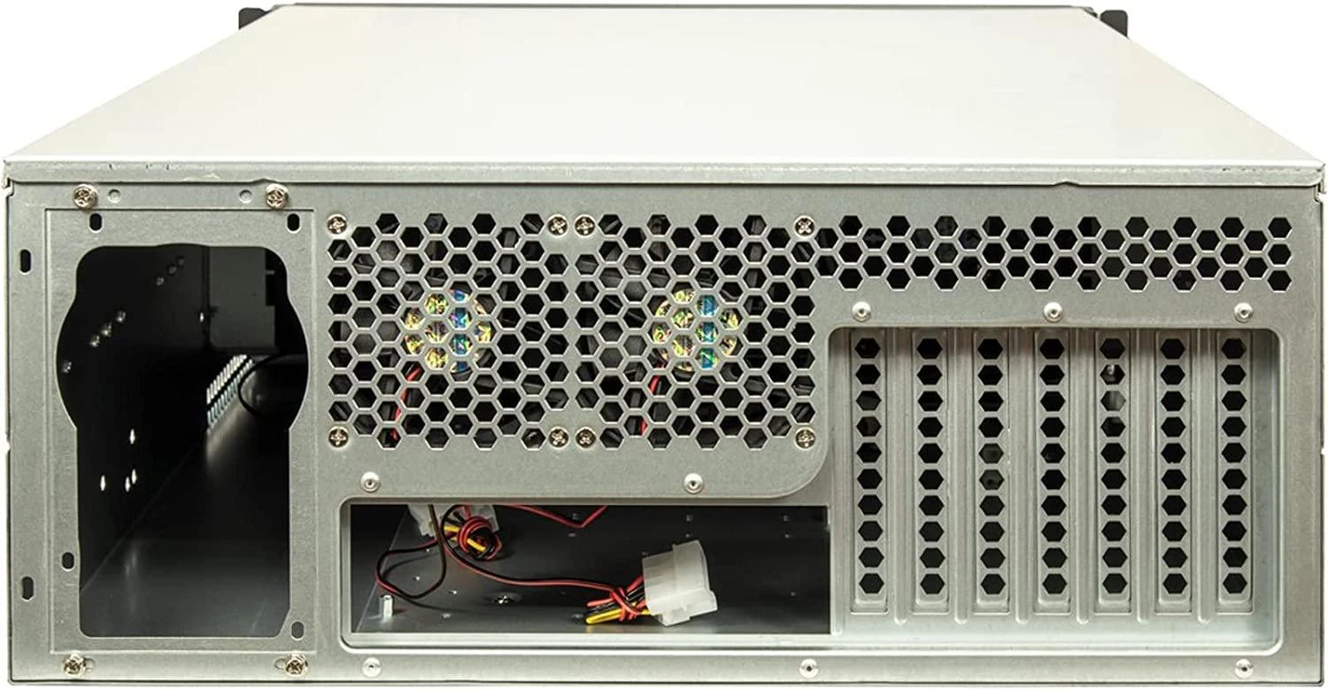 ITL Inter-Tech IPC 4U-4129L Stovas Metalinis, Sidabras