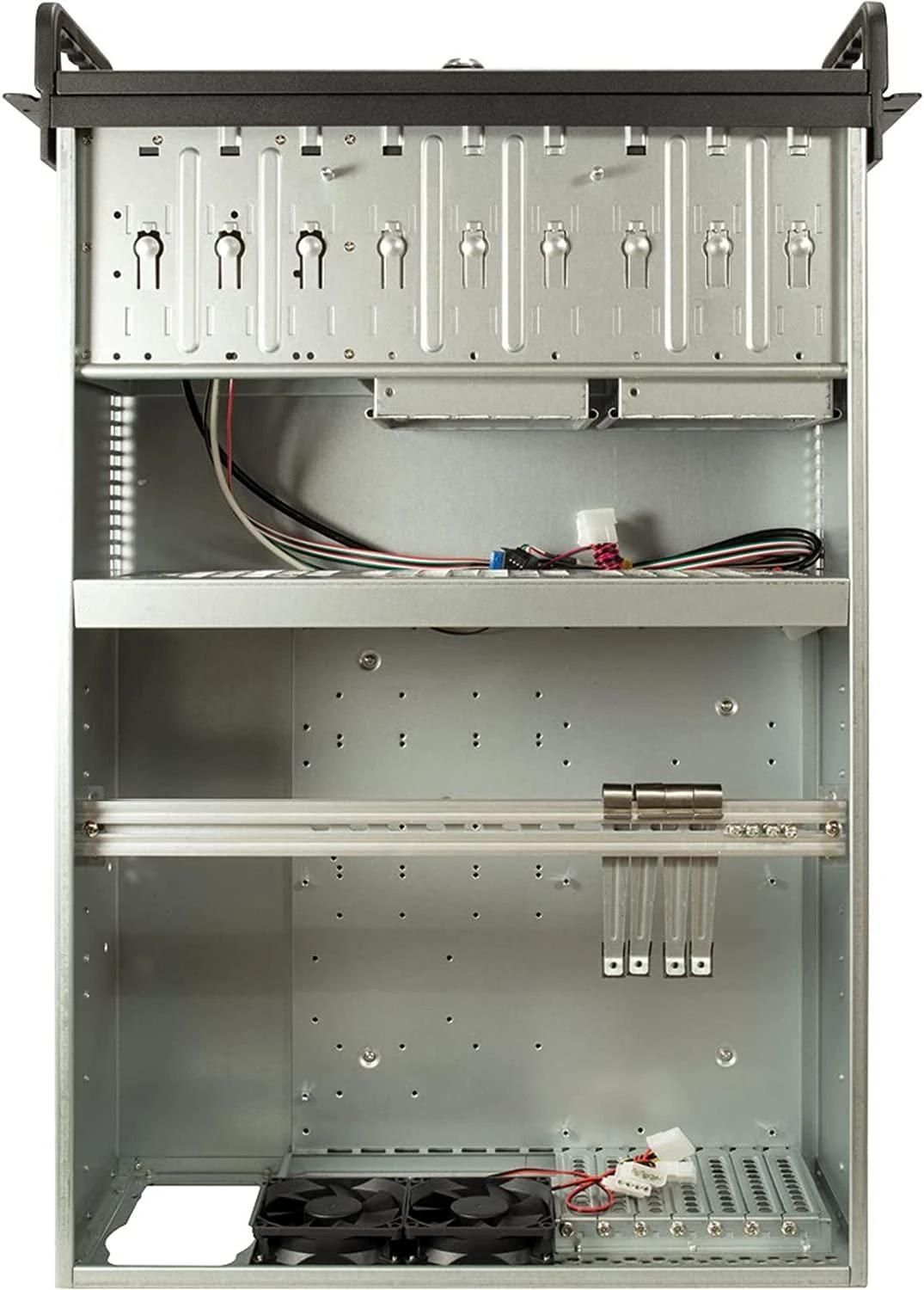 ITL Inter-Tech IPC 4U-4129L Stovas Metalinis, Sidabras