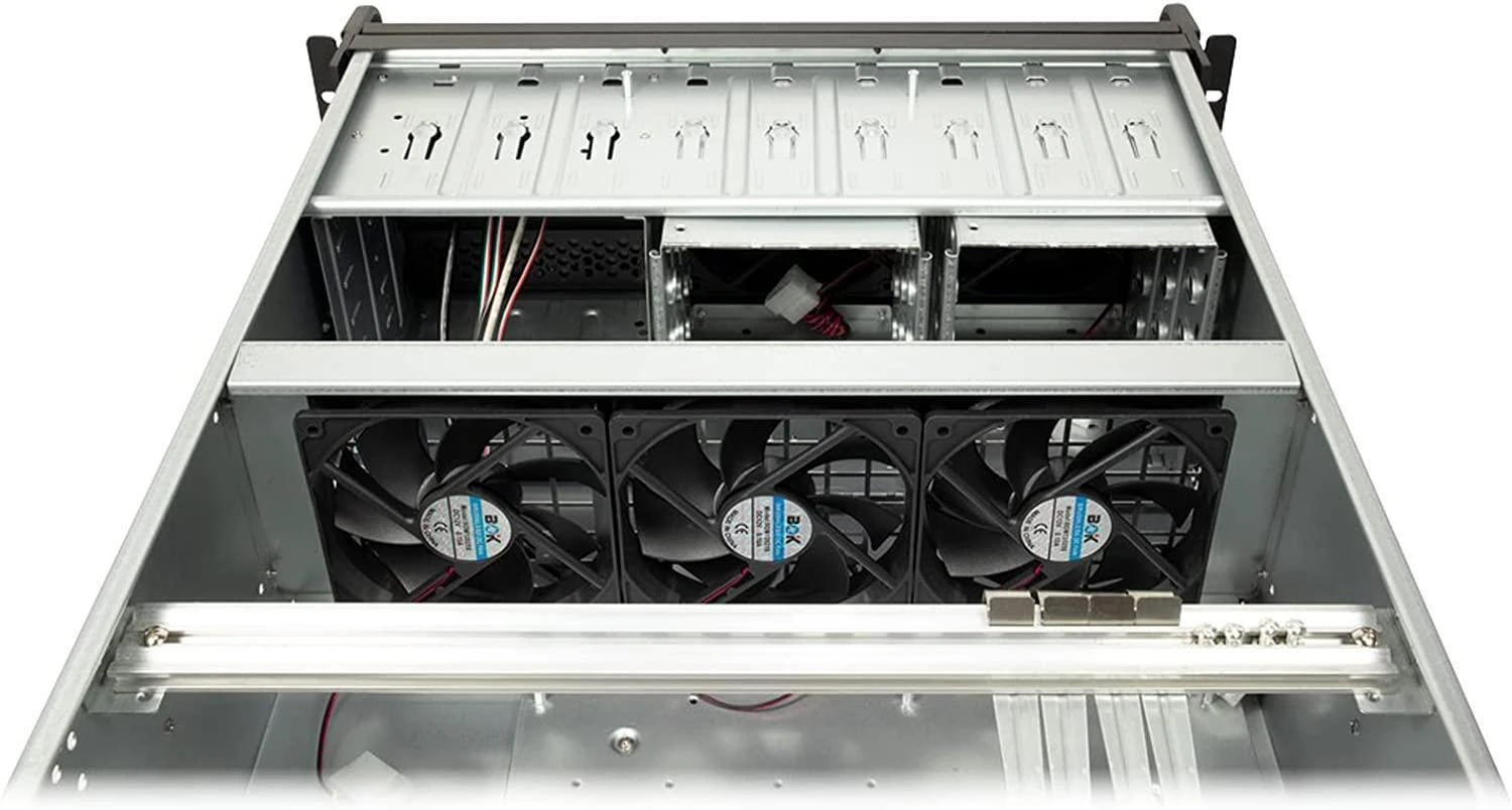 ITL Inter-Tech IPC 4U-4129L Stovas Metalinis, Sidabras