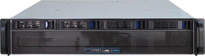 Serveris Inter-Tech IPC 2U-2404L SATA, Server-case - juodas, 2 Hheneinheiten