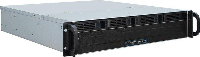 Serveris Inter-Tech IPC 2U-2404L SATA, Server-case - juodas, 2 Hheneinheiten