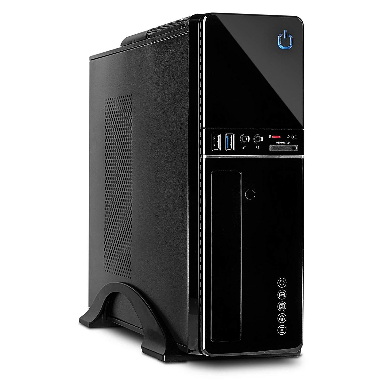 „Inter-Tech IT-607“, bokšto tipo korpusas - juodas