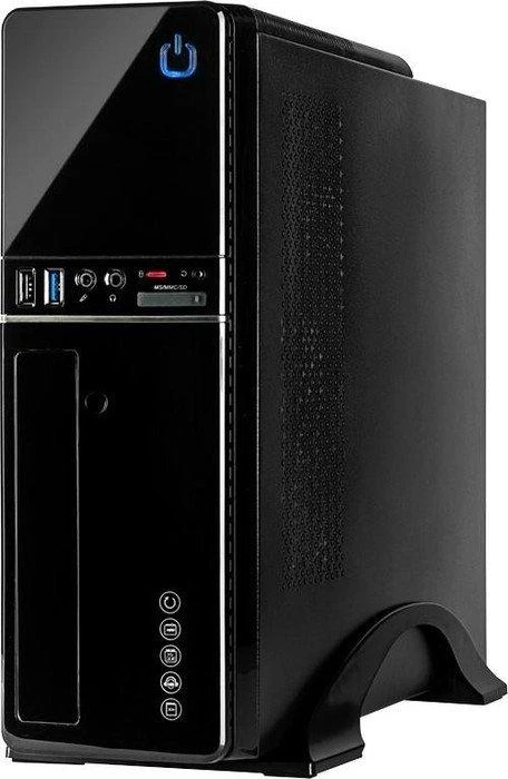 „Inter-Tech IT-607“, bokšto tipo korpusas - juodas