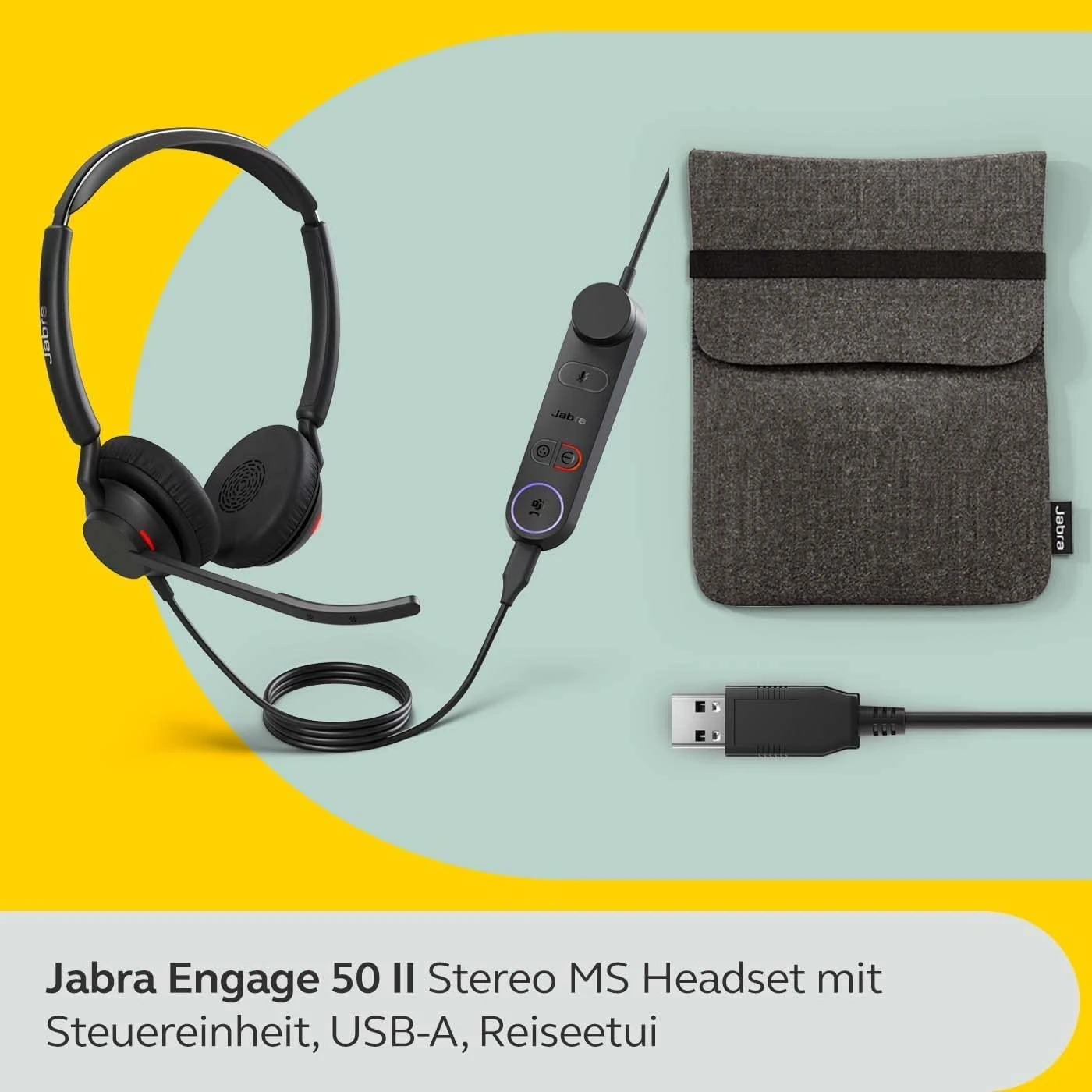 Ausinės JABRA Engage 50 II Link Stereo USB-A MS
