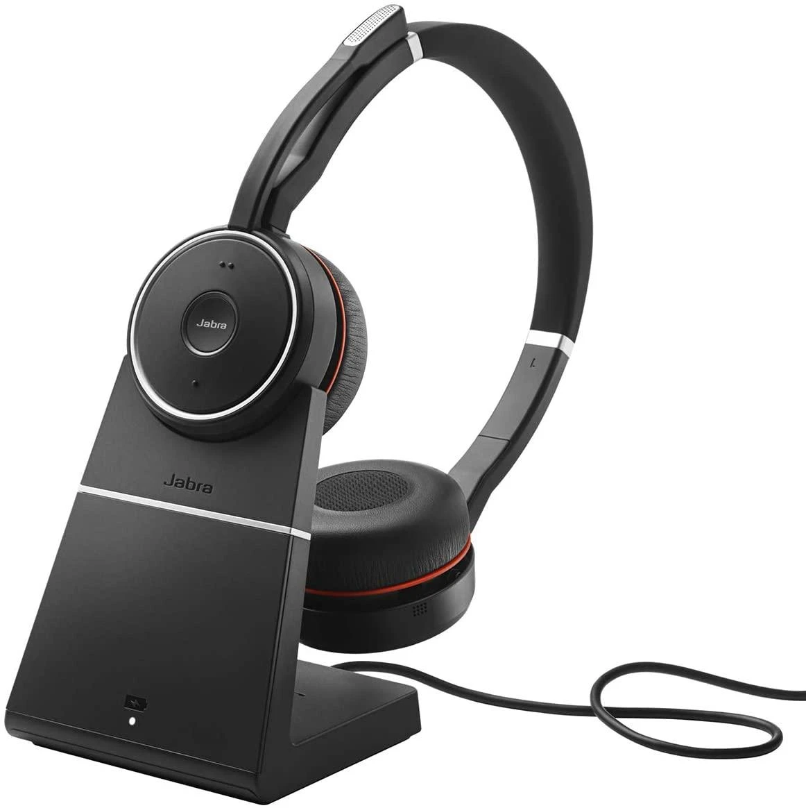 Belaidės ausinės su mikrofonu Jabra Evolve 75 SE UC Stereo, Bluetooth, With Charging Stovas