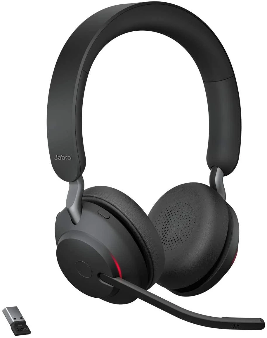 JABRA Evolve2 65 UC Stereo Ausinės on-ear Bluetooth belaidės USB-A noise isolating juodas