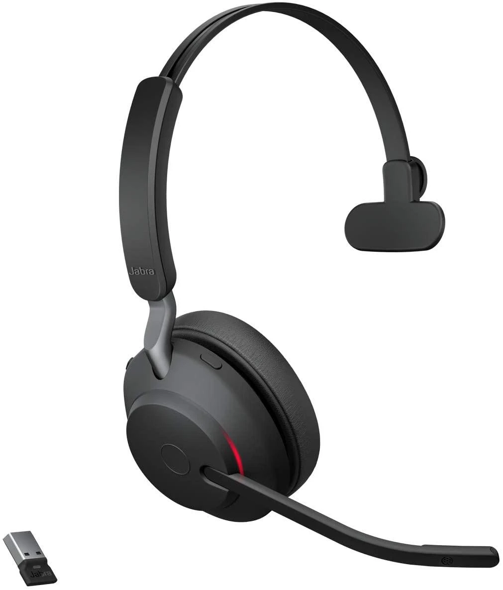 Ausinės Jabra Evolve2 65 Mono UC + Link 380a, juodas