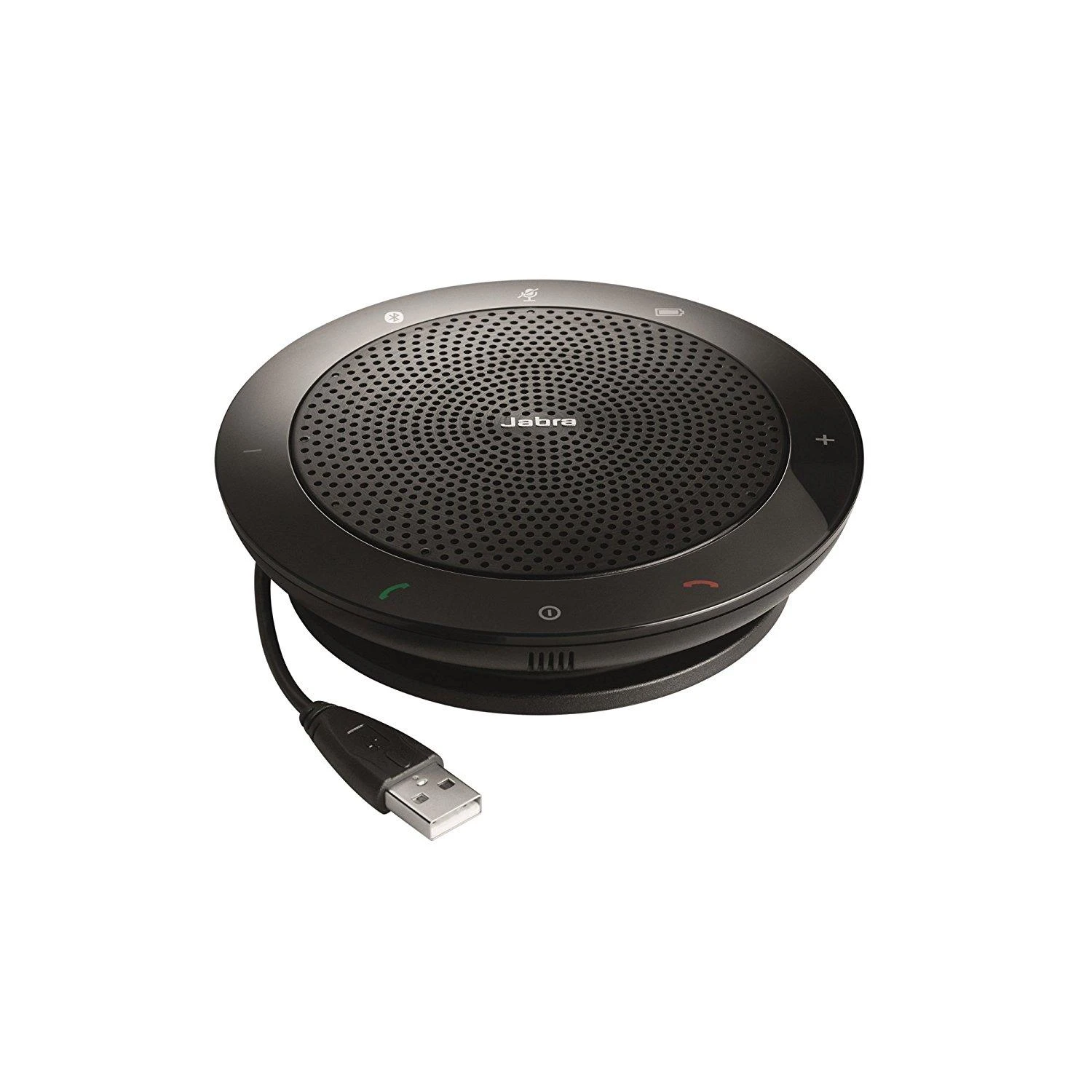 JABRA SPEAK 510 MS garsiakalbis, skirtas UC ir amp; BT USB konferencijos sprendimas 360 laipsnių mikrofono prijungimo ir atkūrimo nutildymo ir garsumo mygtukas
