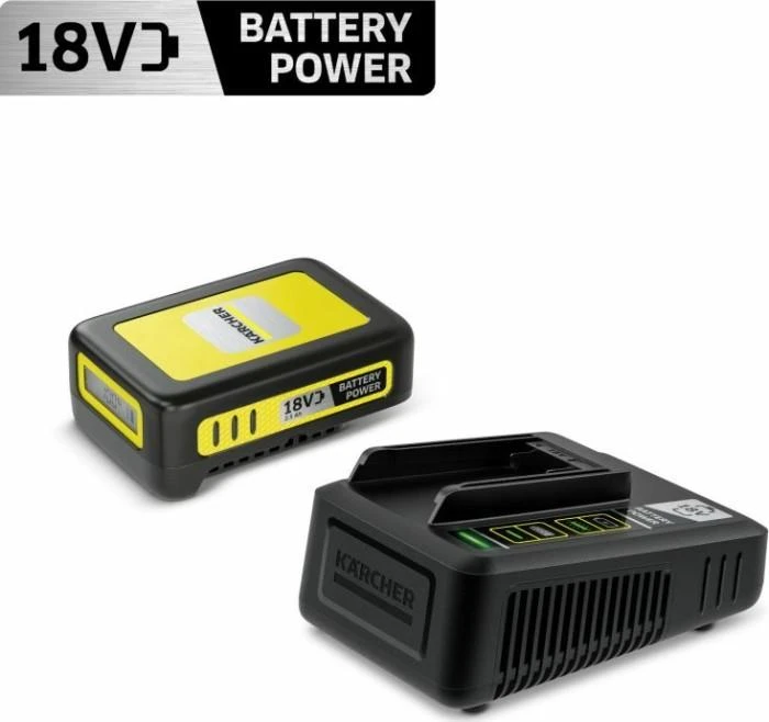 Karcher Greito įkroviklio ir 2.5Ah akumuliatoriaus komplektas 18/25