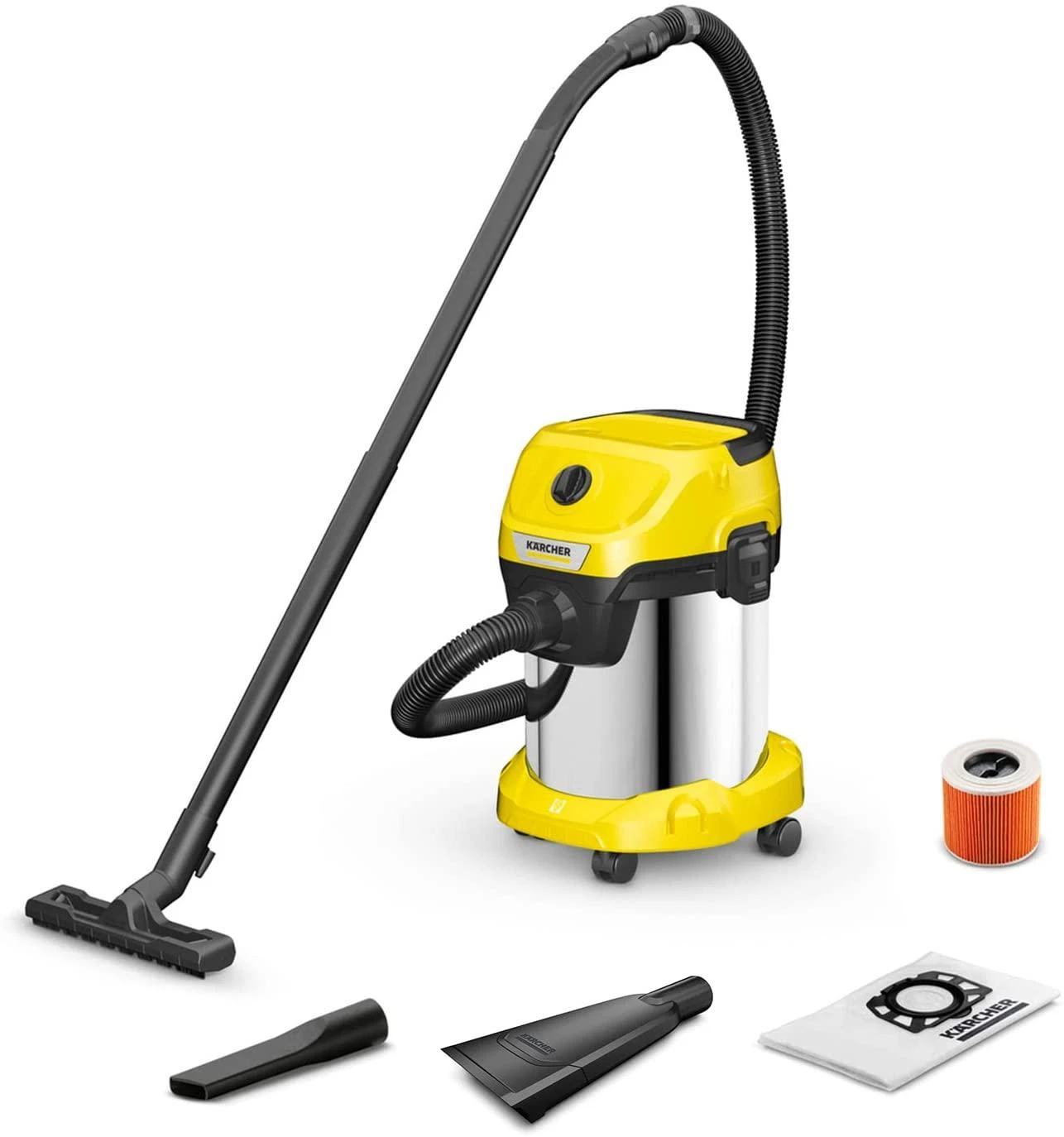 Karcher Dulkių siurblys WD 3 S V-17/4/20, 1000 W, plieninis bakas