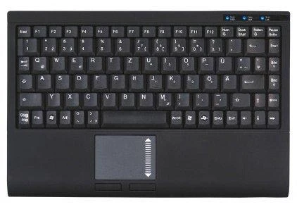 KeySonic ACK-540U+ Mini Klaviatūra su integruotu Jutikliniu kilimėliu, UK Išdėstymas