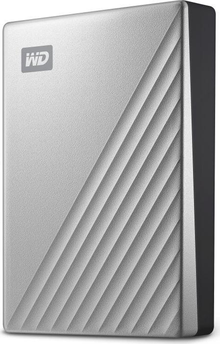 Kietasis diskas 2,5 Western Digital „My Passport Ultra Mac“ 4 TB su integruotu USB-C/USB3.0 HDD 6,4 cm 2,5 colio metalinės apdailos RTL nešiojamas išorinis diskas
