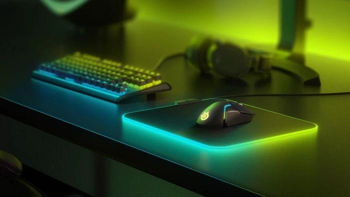 Medžiaginis pelės kilimėlis žaidimams SteelSeries QcK Prism Cloth RGB M