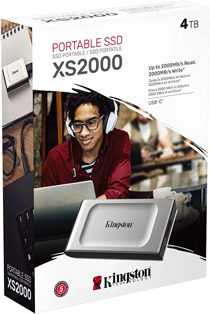 Kietasis diskas KINGSTON 4TB PORTABLE SSD XS2000