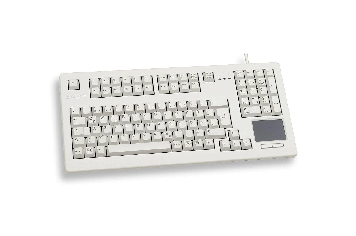 Klaviatūra Cherry G80-11900LUMDE-0 jutiklinė plokštė