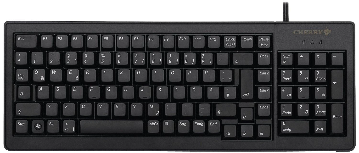 CHERRY XS Complete klaviatūra USB QWERTZ Vokiečių Juoda