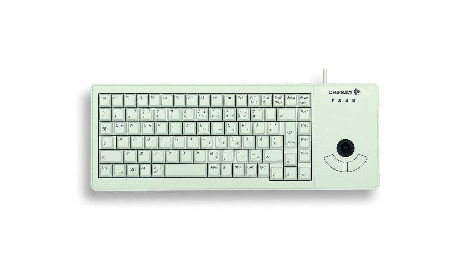 Klaviatūra Cherry G84-5400LUMDE-0 USB laikiklis