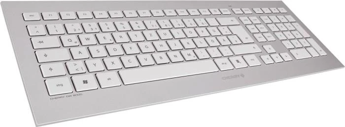 CHERRY DW 8000 klaviatūra Radijo dažnio belaidė QWERTZ Vokiečių Sidabras, Balta