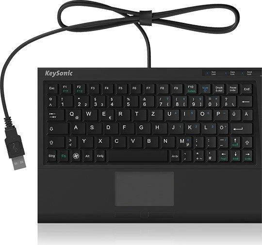 Klaviatūra „KeySonic ACK-3410“ (DE) itin mažas išmanusis jutiklinis skydelis