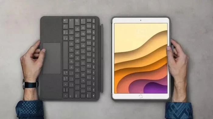 Logitech Combo Touch mobiliojo įrenginio klaviatūra QWERTZ Vokiečių Grafitas Smart Connector
