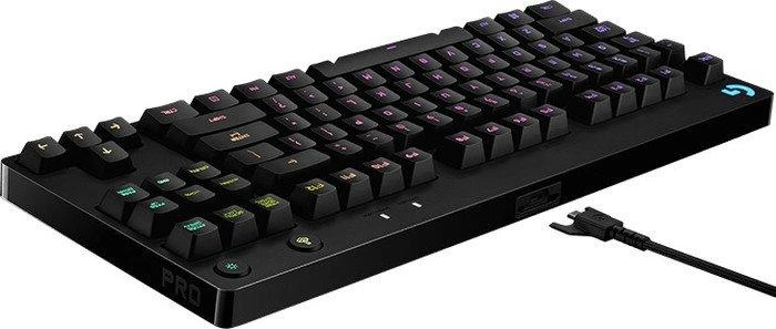 Mechaninė Žaidimų Klaviatūra Logitech G Pro, GX Blue Clicky Switches, DE išdėstymas
