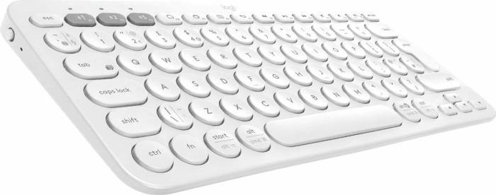 Belaidė Multi-Device Bluetooth Klaviatūra Logitech K380, DE išdėstymas, Balta