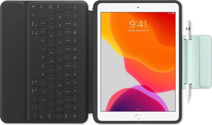 Logitech Rugged Folio mobiliojo įrenginio klaviatūra QWERTZ Vokiečių Grafitas C tipo USB
