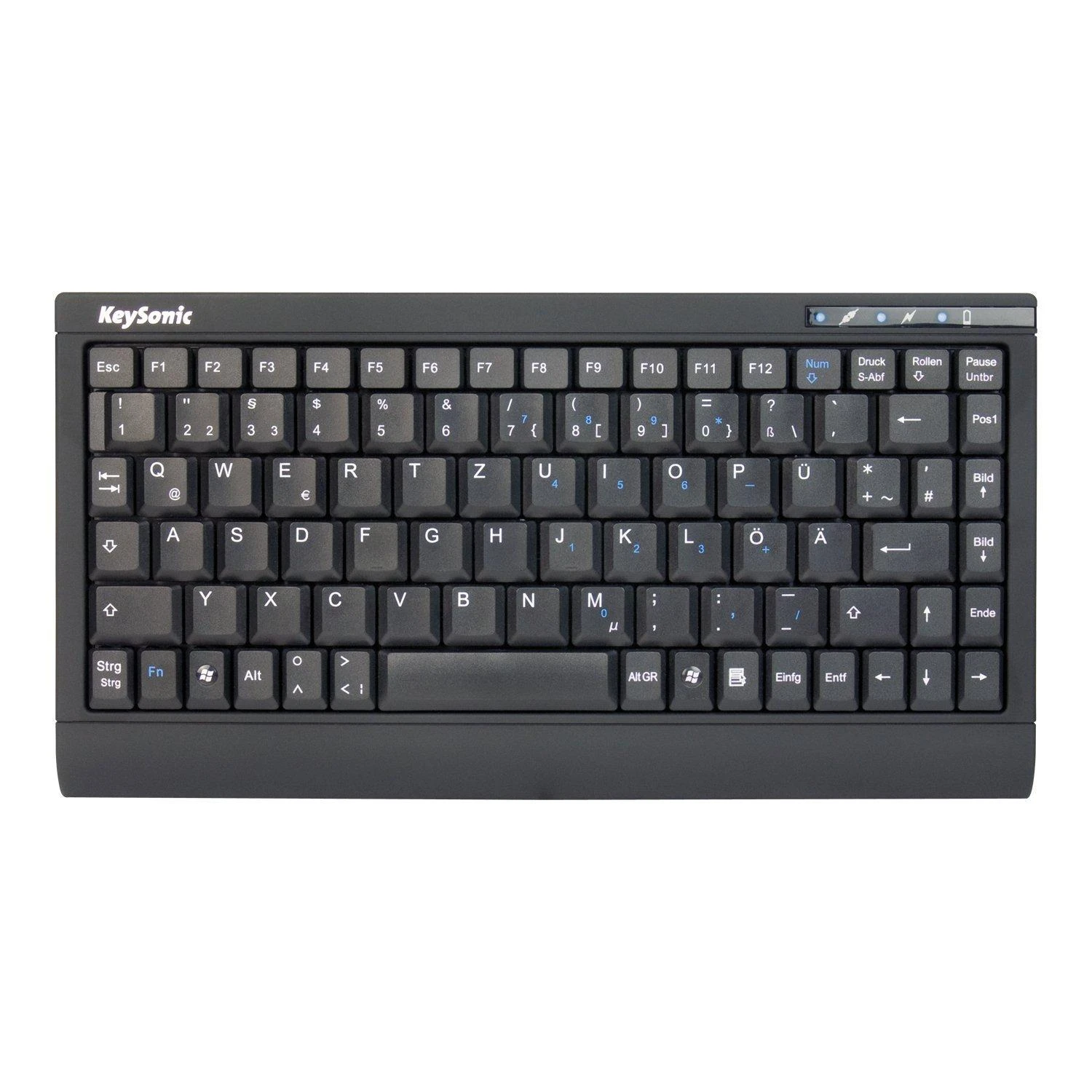 Maxpoint „KeySonic TAS ACK-595C+“ su „Edition (DE) MINI“ klaviatūra su minkšta oda