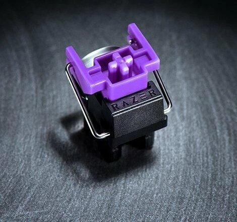 60% Mechaninė Žaidimų klaviatūra Razer Huntsman Mini Mercury Edition, Clicky Optical Switch (Purple), US išdėstymas