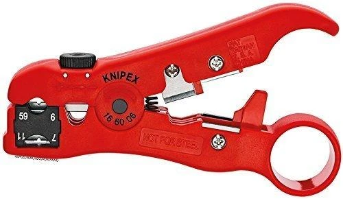 Įrankis nužievinimui koaksialiniams kabeliams, 16 60 06 KNIPEX
