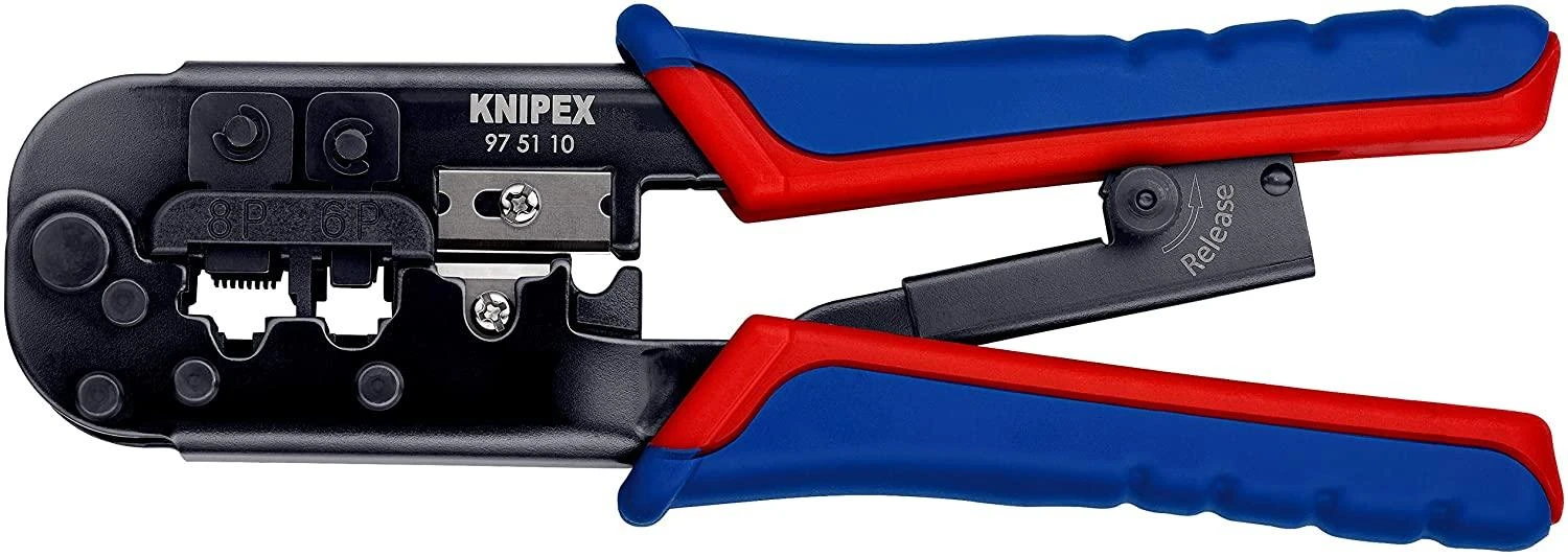 Profesionalios RJ45 jungčių užspaudimo replės 97 51 10 KNIPEX