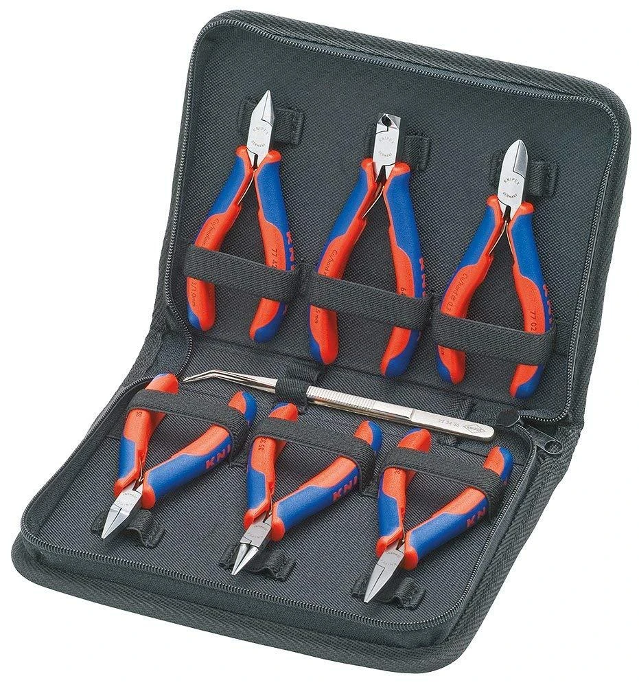 KNIPEX elektronikos replių rinkinys, 7 vnt
