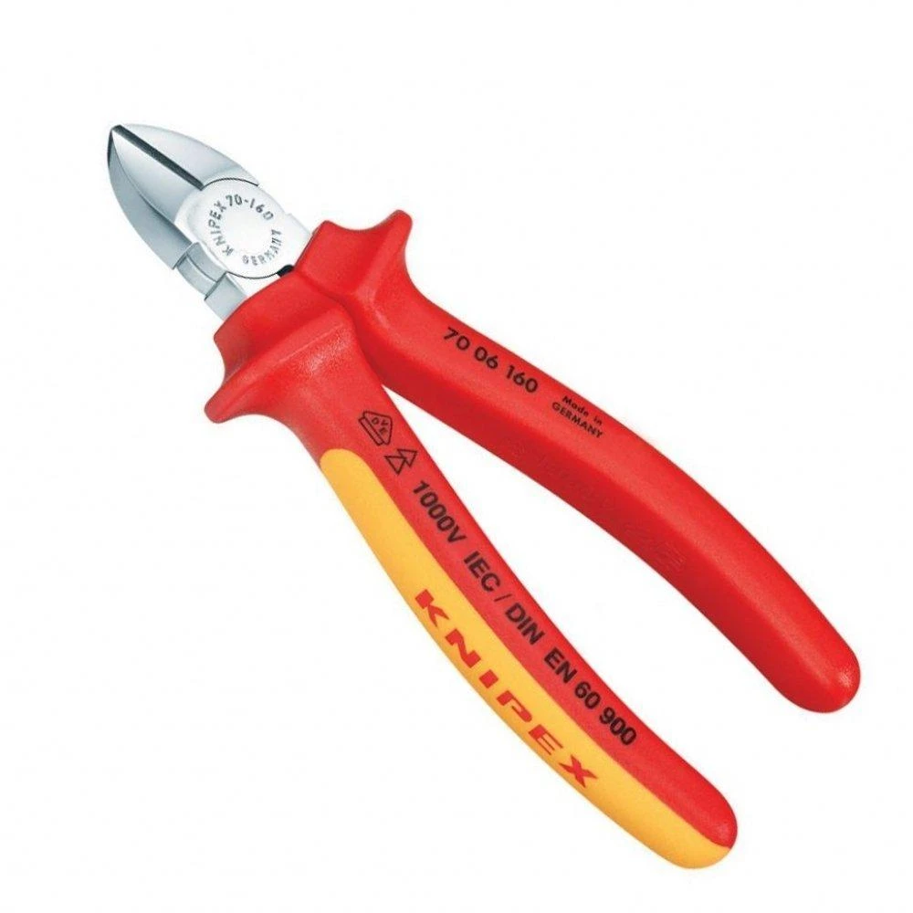 Žnyplės šoninio kirpimo VDE 160mm, Knipex