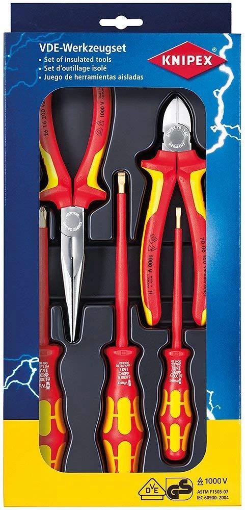 Replių komplektas Knipex 002013; 5 vnt.