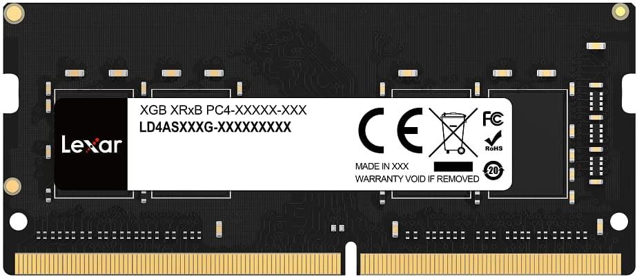 Nešiojamo kompiuterio atmintis Lexar | 32 GB | DDR4 | 3200 MHz | Užrašų knygelė | Registracijos Nr. | ECC Nr