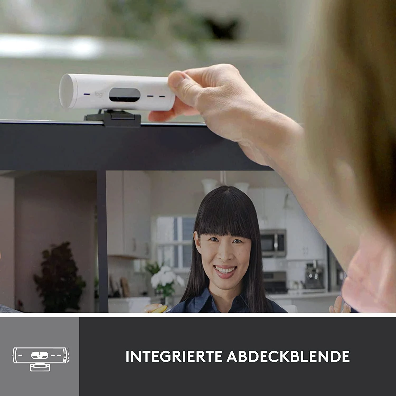Internetinė kamera Logitech BRIO 500, Baltos spalvos