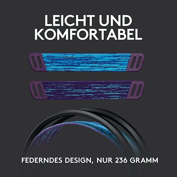 Logitech G535 Lightspeed belaidės ausinės žaidimams, Juodos spalvos