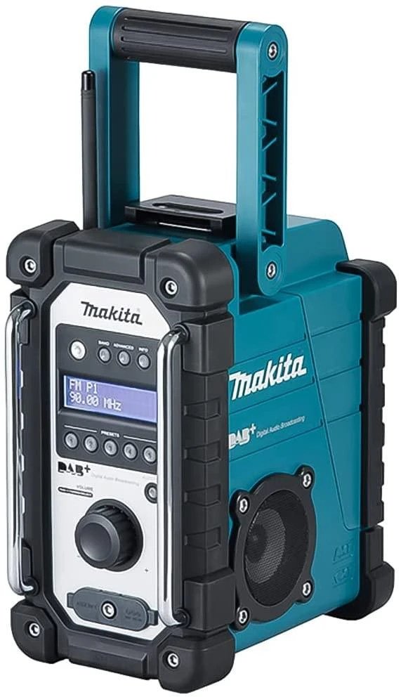 DMR110N DAB+ Radijas, tinka beveik visi Makita akumuliatoriai 7,2 - 18V; galimybė prijungti
