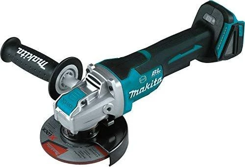 Makita DGA519Z Akumuliatorinis kampinis šlifuoklis, greičio reguliavimas 3000-8500min-1, 18V, ø125mm, X-LOCK, komplektuojama be akumuliatorių ir kroviklio!