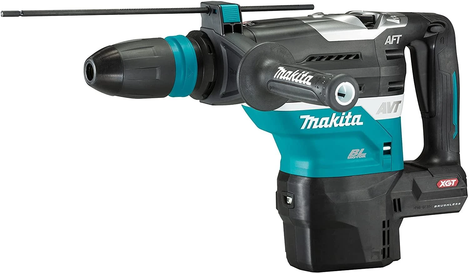 Makita HR005GZ01 Perforatorius XGT, SDS-MAX, 8 J, 40mm; 7,4kg, bešepetėlinis variklis, AVT, AFT, AWS (su AWS lustu); XPT; "Z" versija - komplektuojamas be akumuliatoriaus ir kroviklio