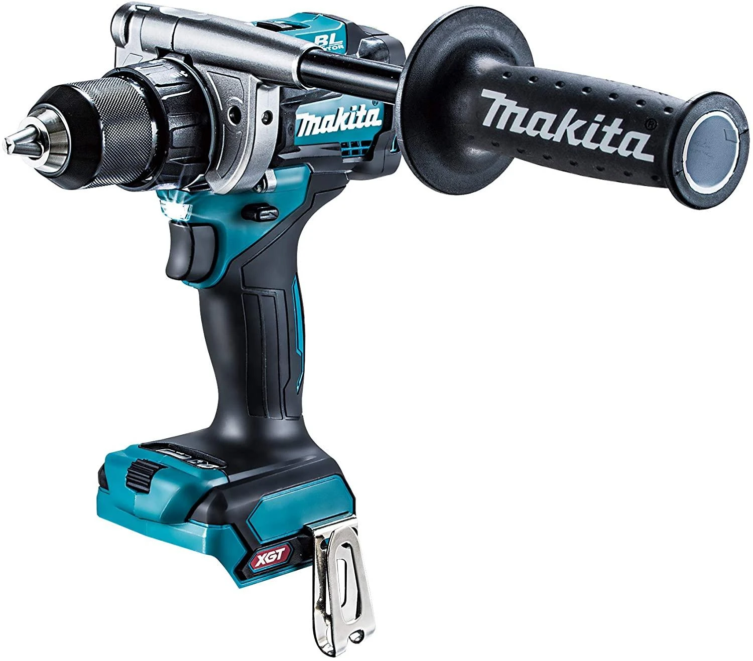 Makita DF001GZ Akumuliatorinis gręžtuvas-suktuvas XGT, 140/68Nm, bešepetėlinis variklis, 13mm metalinis griebtuvas, "Z" versija - komplektuojamas be akumuliatoriaus ir kroviklio
