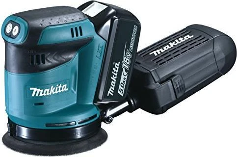 Ekscentrinis šlifuoklis Makita DBO180RTJ; 18 V; 2x5,0 Ah akumuliatorinis