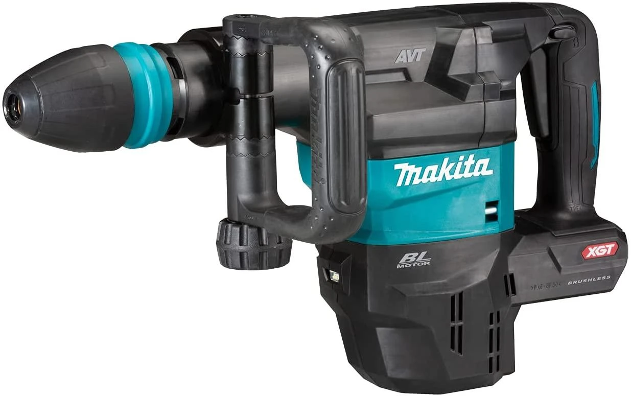 Makita HM001GZ02 Atskėlimo plaktukas XGT, 9,4 J, SDS-MAX, 6,3kg, bešepetėlinis variklis, AWS (su AWS lustu), AVT, XPT, "Z" versija - komplektuojamas be akumuliatoriaus ir kroviklio