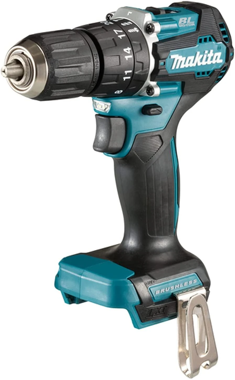Makita DHP487Z Akumuliatorinis smūginis gręžtuvas 18V, 40/23NM, BL-motor, Be akumuliatorių ir kroviklio!