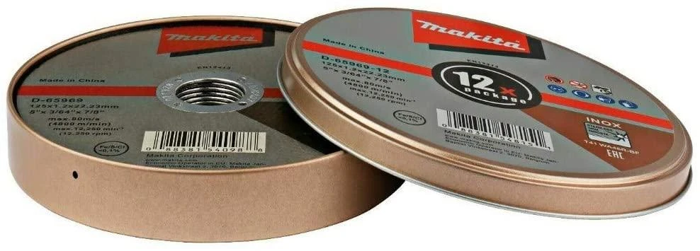 Makita Pjovimo diskas 125x1.0mm, WA46R-BF RST (12Vnt.) D-65969-12