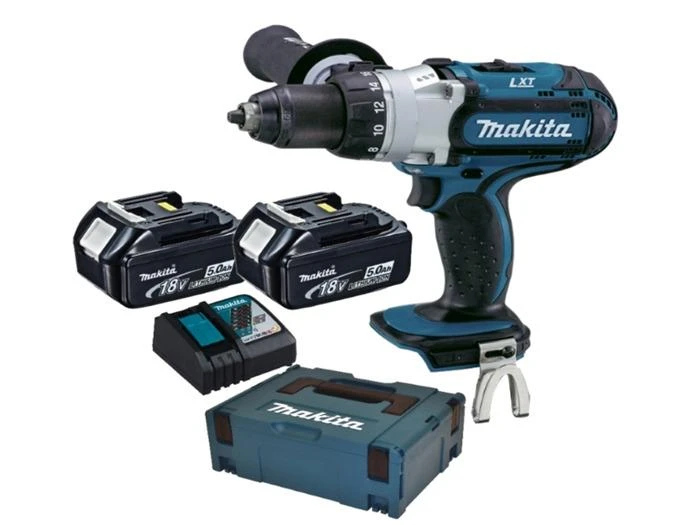 Suktuvas-gręžtuvas Makita DDF451RTJ; 18 V; 2x5,0 Ah akum.
